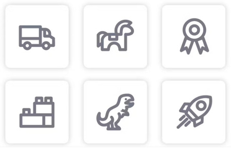 50 آیکون با موضوع بچه Kid Stuff