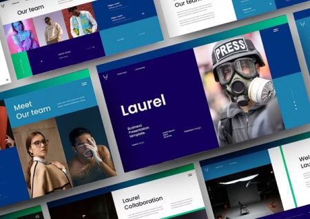 دانلود قالب پاورپوینت Laurel