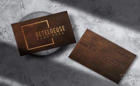 دانلود طرح لایه باز کارت ویزیت چرم