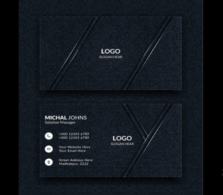 دانلود کارت ویزیت لایه باز طرح چرم