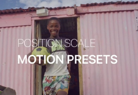 پریست پریمیر انیمیشن های موشن Position Scale Motion