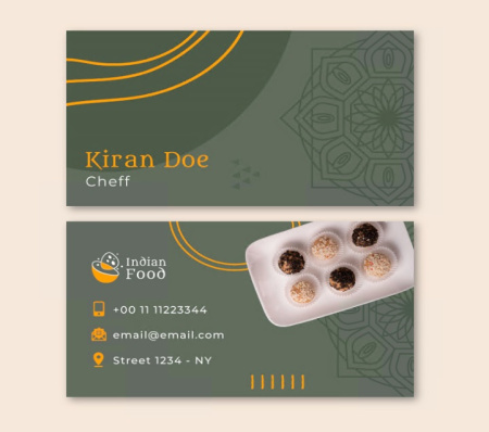 طرح کارت ویزیت آجیل و خشکبار