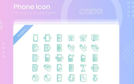 30 لوگو لایه باز تلفن برای کارت ویزیت