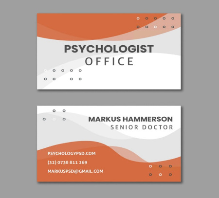 کارت ویزیت روانشناسی لایه باز