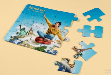 دانلود 2 فایل psd پازل Puzzle creative