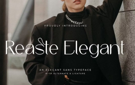 دانلود فونت ظریف انگلیسی Reaste Elegant