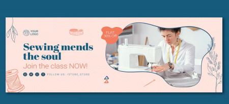 دانلود طرح لایه باز بنر خیاطی