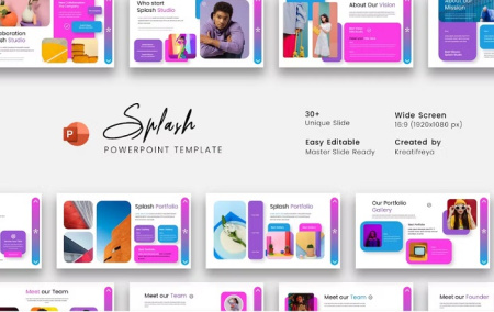 دانلود قالب پاورپوینت Splash