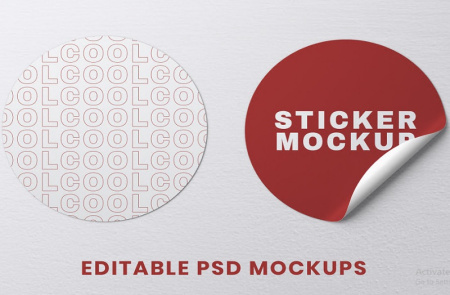 3 موکاپ لیبل لایه باز