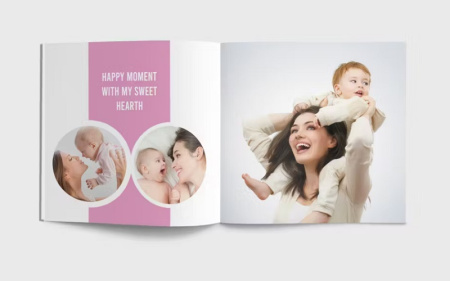 دانلود فایل لایه باز آلبوم عکس کودک