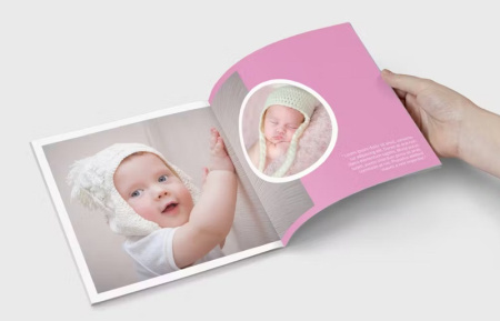 دانلود طرح لایه باز آلبوم عکس کودک