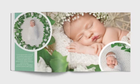 دانلود قالب آلبوم عکس کودک PSD