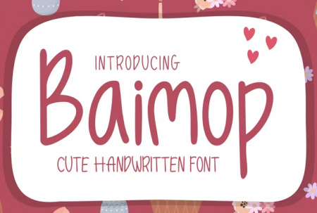 فونت انگلیسی Baimop