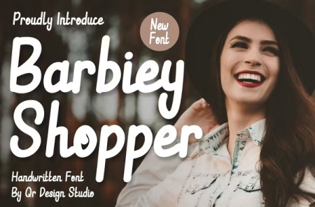 فونت انگلیسی Barbiey Shopper