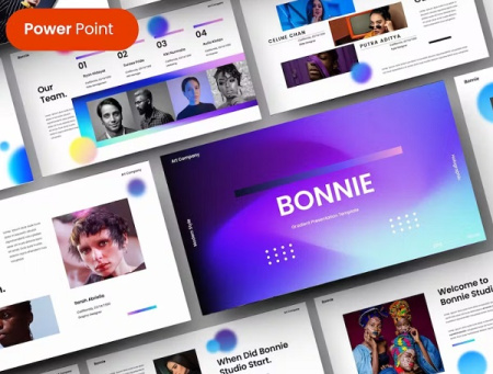 دانلود قالب پاورپونت Bonnie
