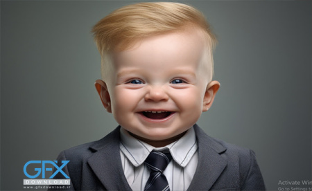 عکس پسر بچه با کت شلوار