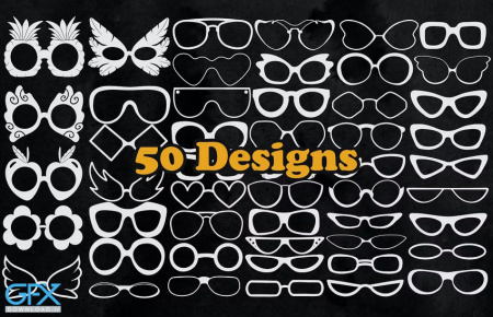 دانلود 50 براش عینک برای فتوشاپ