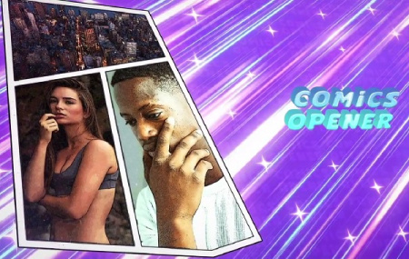 پروژه افتر افکت افتتاحیه رنگارنگ Comics Colorful Opener
