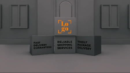 دانلود پروژه آماده افتر افکت لوگو دلیوری Delivery Logo