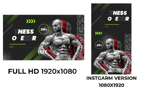 پروژه افتر افکت افتتاحیه بدنسازی Fitness Opener