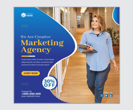 وکتور پوستر تبلیغاتی لایه باز