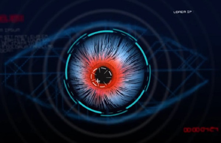 پروژه افتر افکت لوگو فناوری با چشم HUD Eye Logo