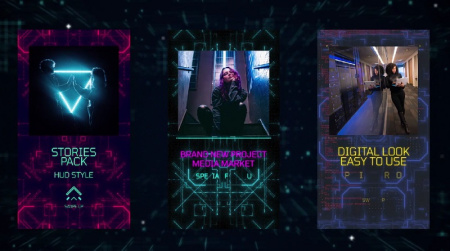 دانلود پروژه افتر افکت استوری های فناوری هوش مصنوعی HUD