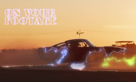 پریست آماده پریمیر رعد و برق با افکت نئون LIGHTNING