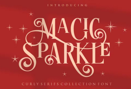 فونت انگلیسی مجیک و جادویی Magic Sparkle