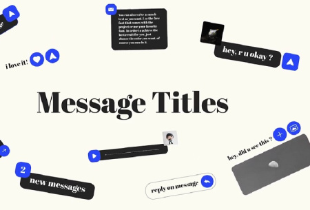 دانلود پروژه پریمیر نمایش پیام های متنی Send Your Message