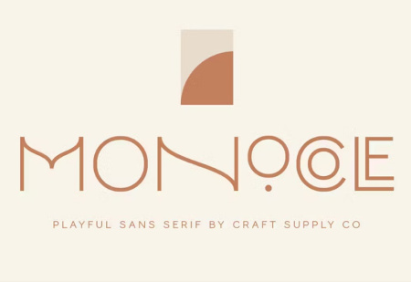 فونت انگلیسی ظریف و زیبا Monocole