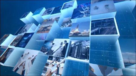 پروژه آماده افتر افکت نمایش موزاییکی تصاویر دیجیتالی