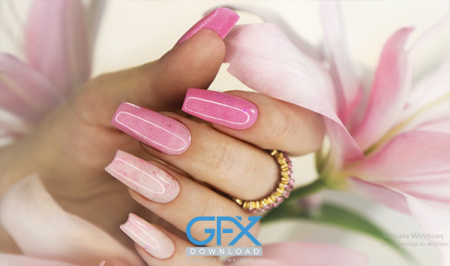 عکس ژلیش ناخن صورتی