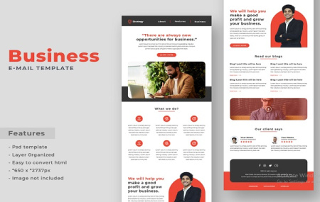 قالب خبرنامه⭐دانلود 2 قالب psd لایه باز خبرنامه