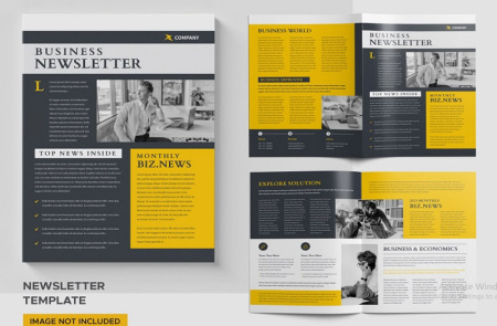 دانلود قالب لایه باز خبرنامه