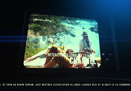 پروژه آماده افتر افکت تبلیغاتی با تلویزیون قدیمی Tv Channel Promo