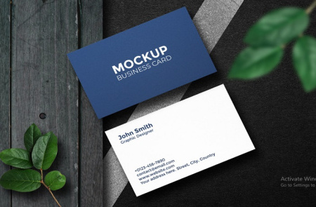 موکاپ کارت ویزیت⭐دانلود 18 موکاپ لایه باز کارت ویزیت جدید