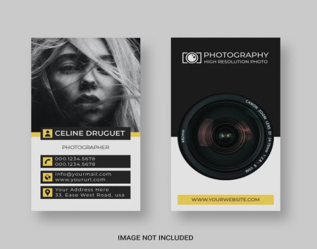 موکاپ کارت ویزیت عکاسی