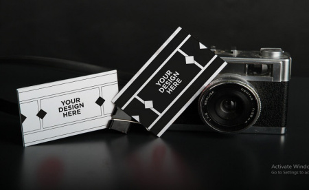 طرح لایه باز موکاپ کارت ویزیت عکاسی