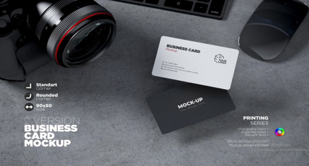موکاپ کارت ویزیت عکاسی لایه باز