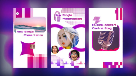 پروژه افتر افکت 9 ریل اینستاگرام موزیک Social Reel Music