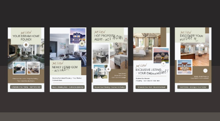 پروژه افتر افکت 5 استوری اینستاگرام تبلیغ آژانس املاک
