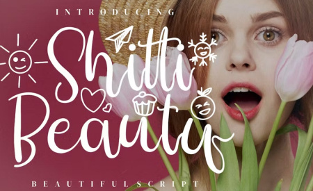دانلود فونت انگلیسی Shitti Beauty