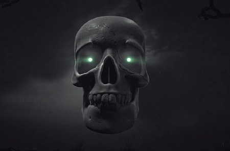 پروژه آماده افتر افکت لوگو با جمجمه سه بعدی Spine Chilling