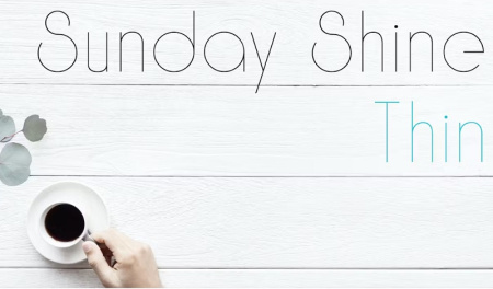 فونت خط باریک انگلیسی Sunday Shine
