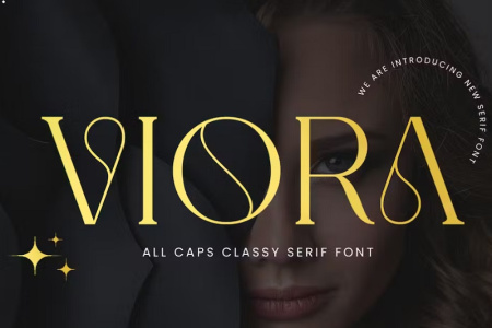 فونت انگلیسی طراحی اسم Viora Classy