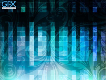 دانلود وکتور بک گراند مکعب آبی