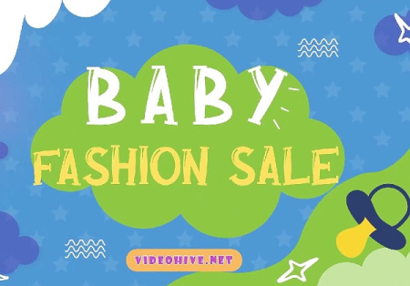 پروژه افتر افکت مد و فشن لباس کودکان Baby Fashion Project