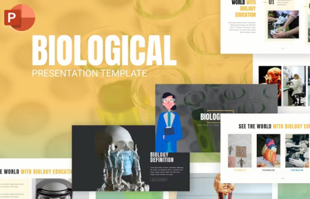 قالب آماده پاورپوینت زیست شناسی و بیولوژیکی