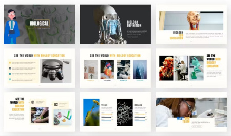قالب پاورپوینت زیست شناسی و بیولوژیکی